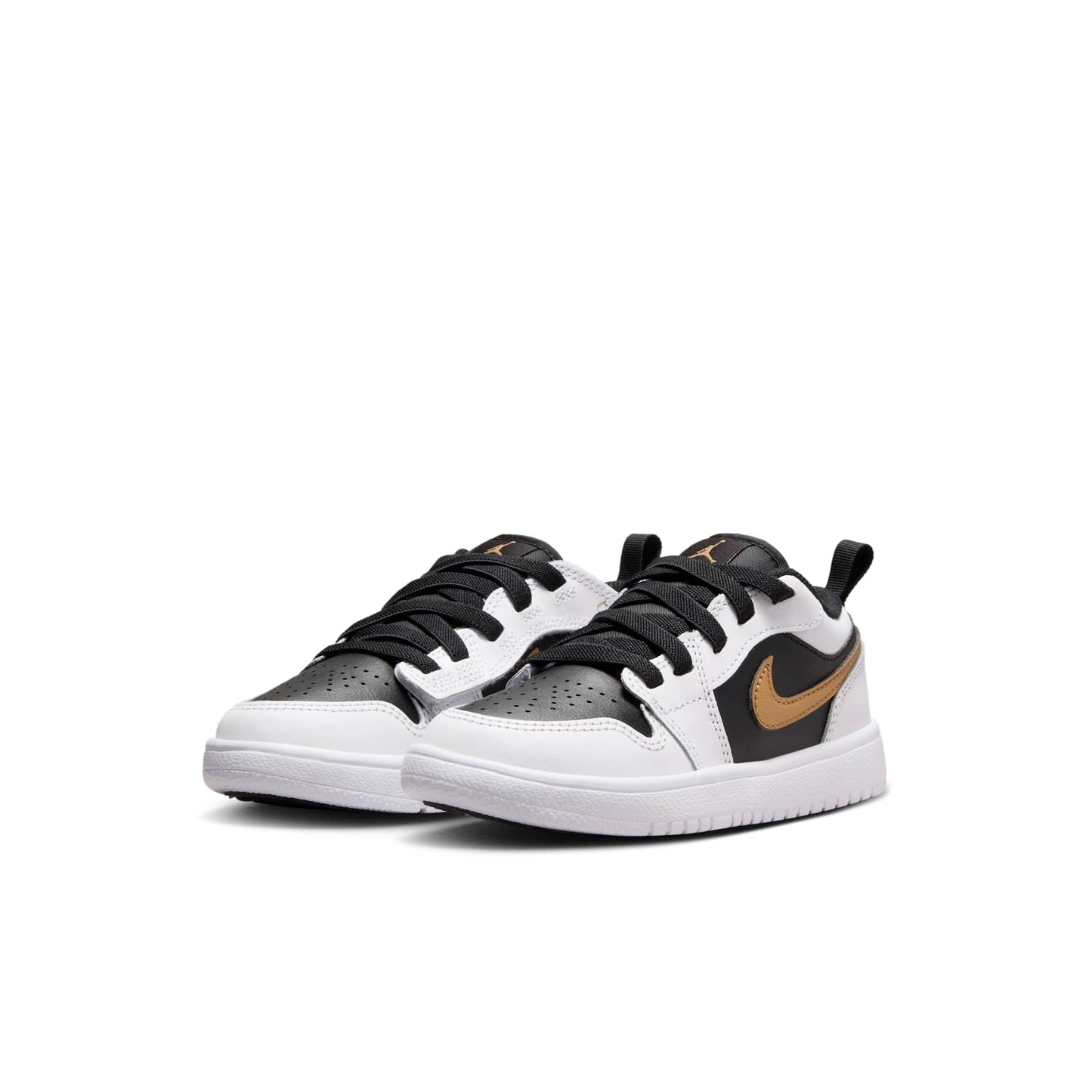 Preschool Air Jordan Retro 1 Low Alt 'White Black Metallic Gold (Ps)'