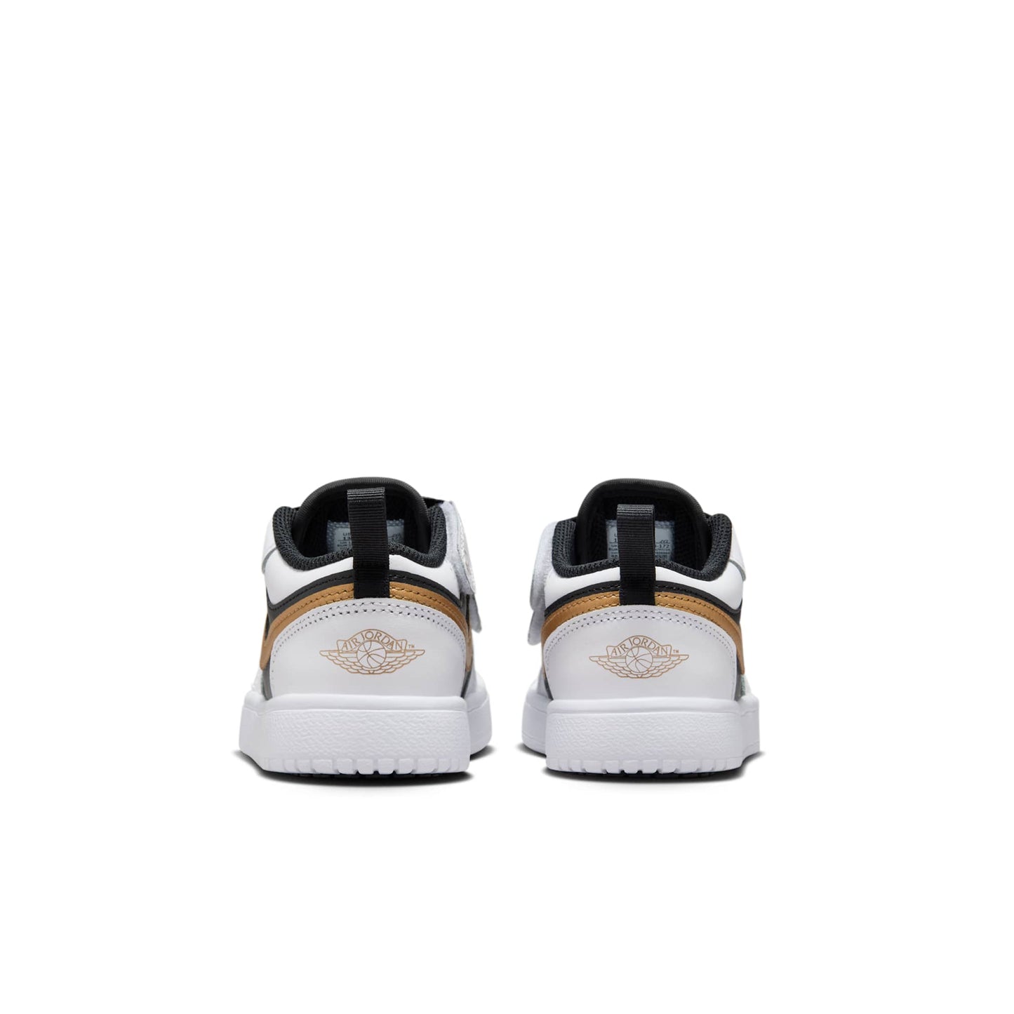 Preschool Air Jordan Retro 1 Low Alt 'White Black Metallic Gold (Ps)'