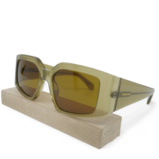 Unisex Salvatore Ferragamo Rectangle Sunglasses
