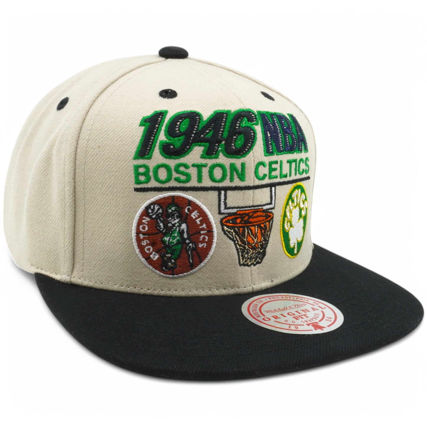 Men's Mitchell & Ness NBA First Of Many Snapback Hwc Celtics