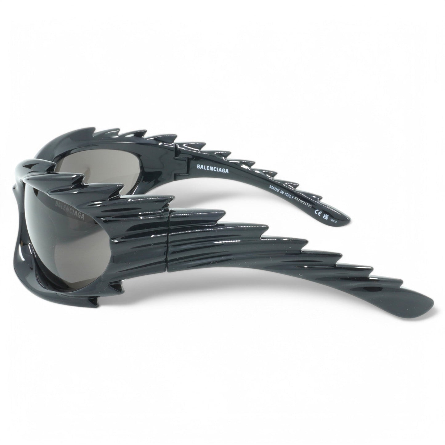 Unisex Balenciaga Geometric Sunglasses - Black