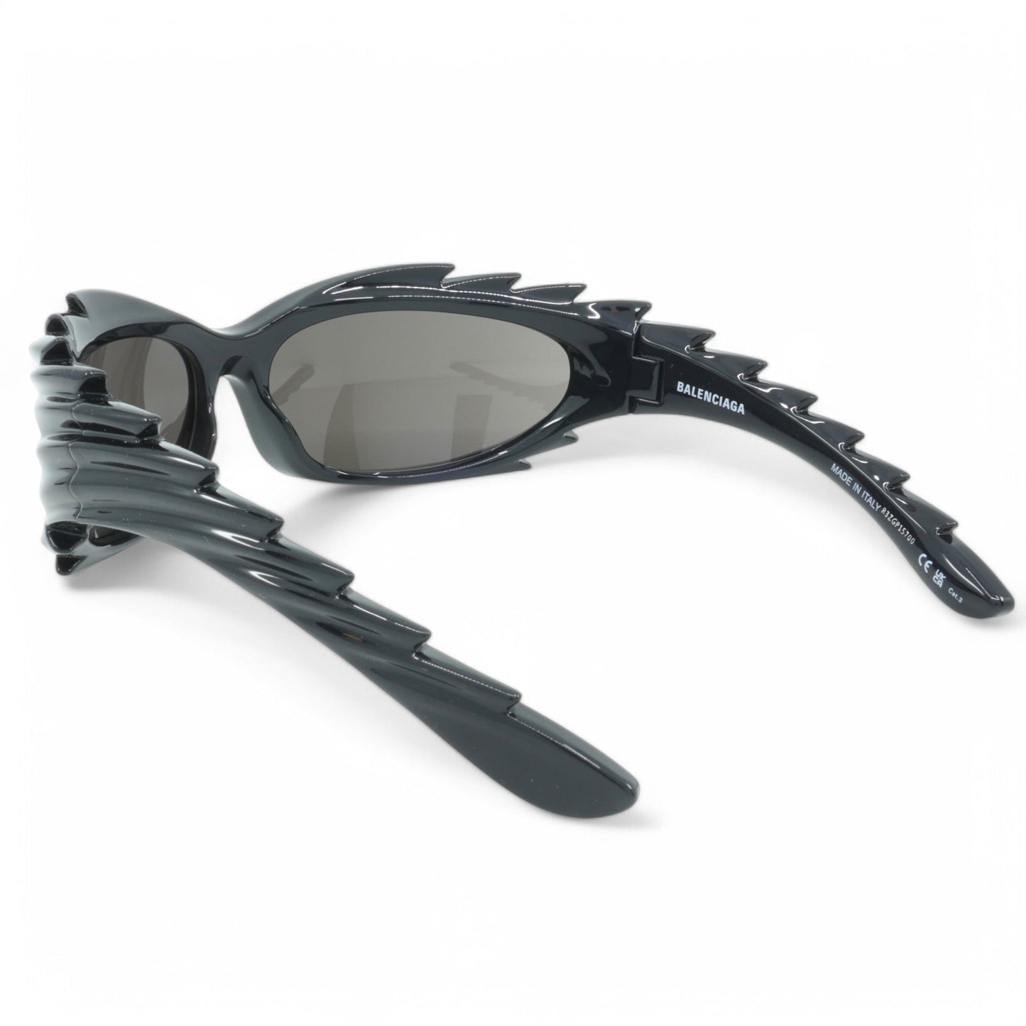 Unisex Balenciaga Geometric Sunglasses - Black