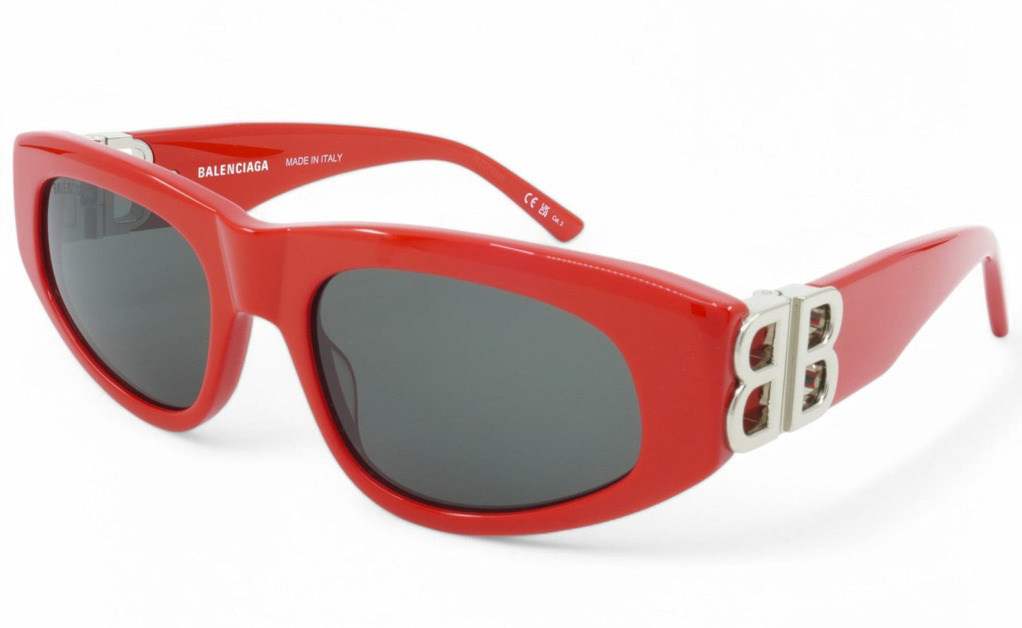 Women's Balenciaga Cat Eye Sunglasses - Red