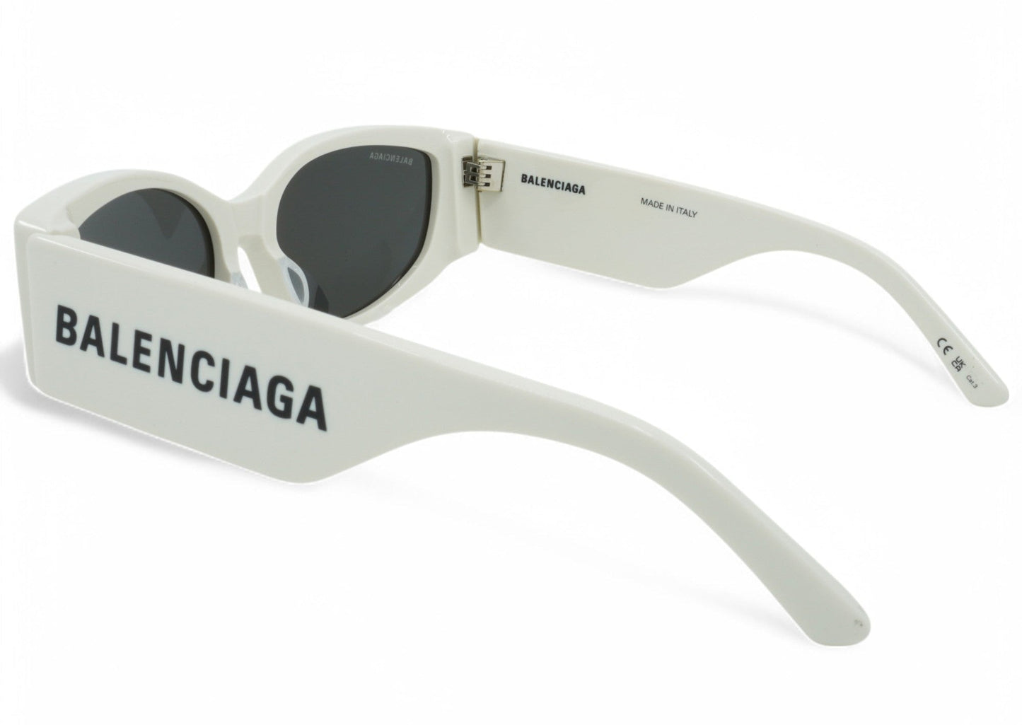 Women's Balenciaga Cat Eye Sunglasses - White