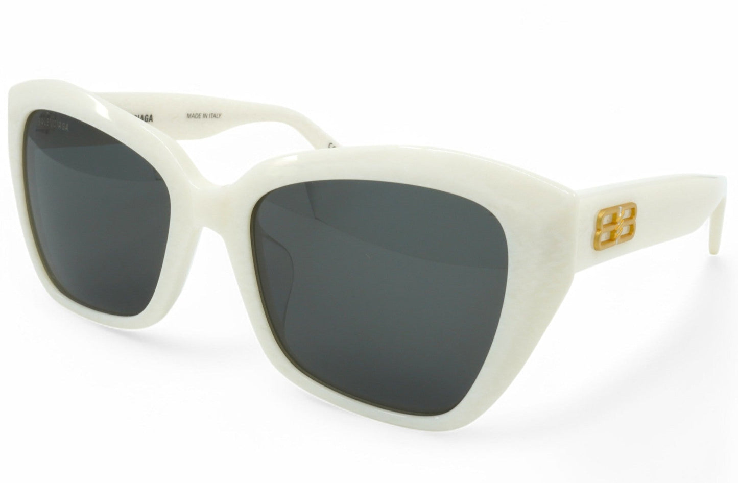 Women's Balenciaga Geometric Sunglasses - White