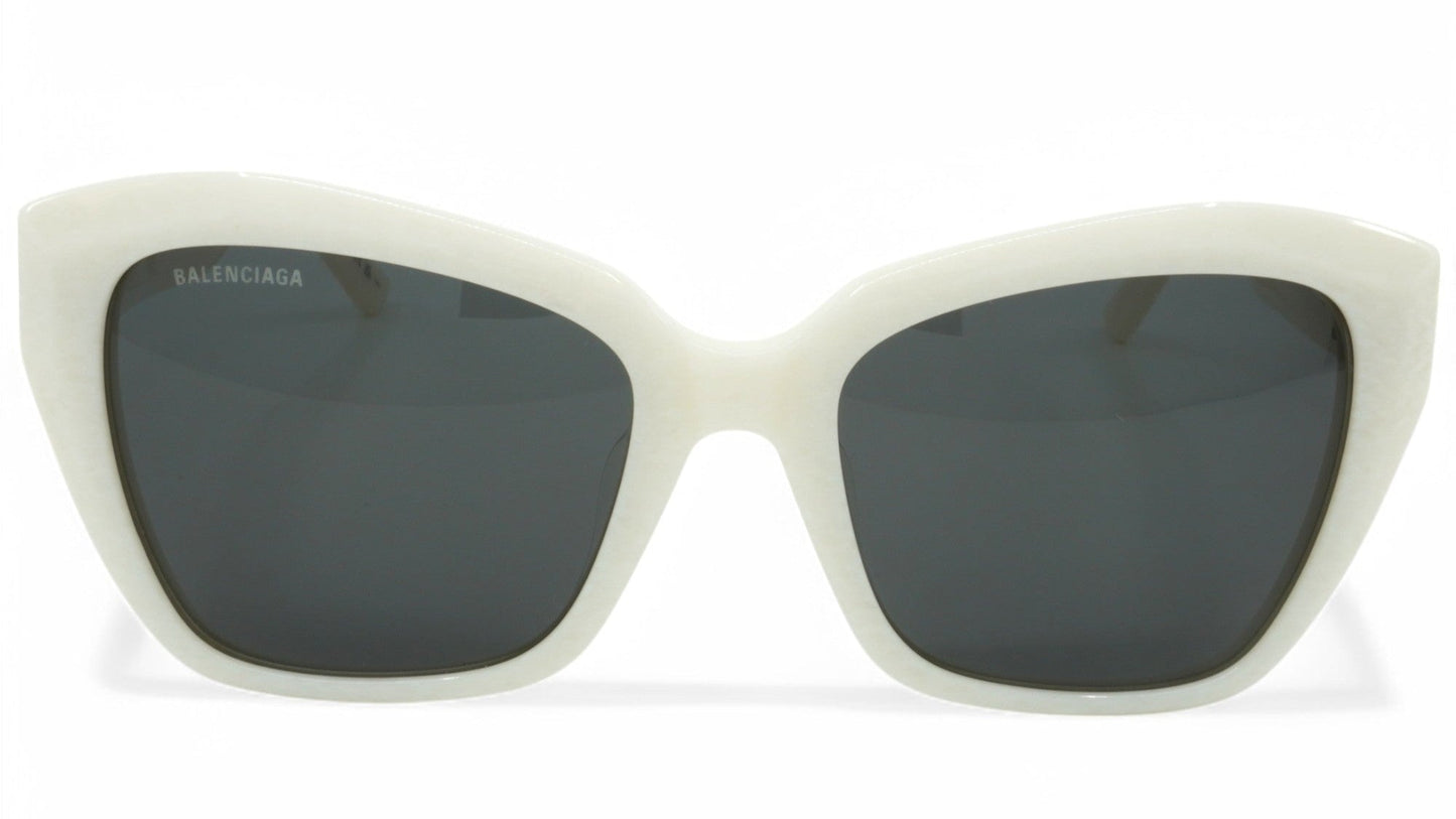 Women's Balenciaga Geometric Sunglasses - White