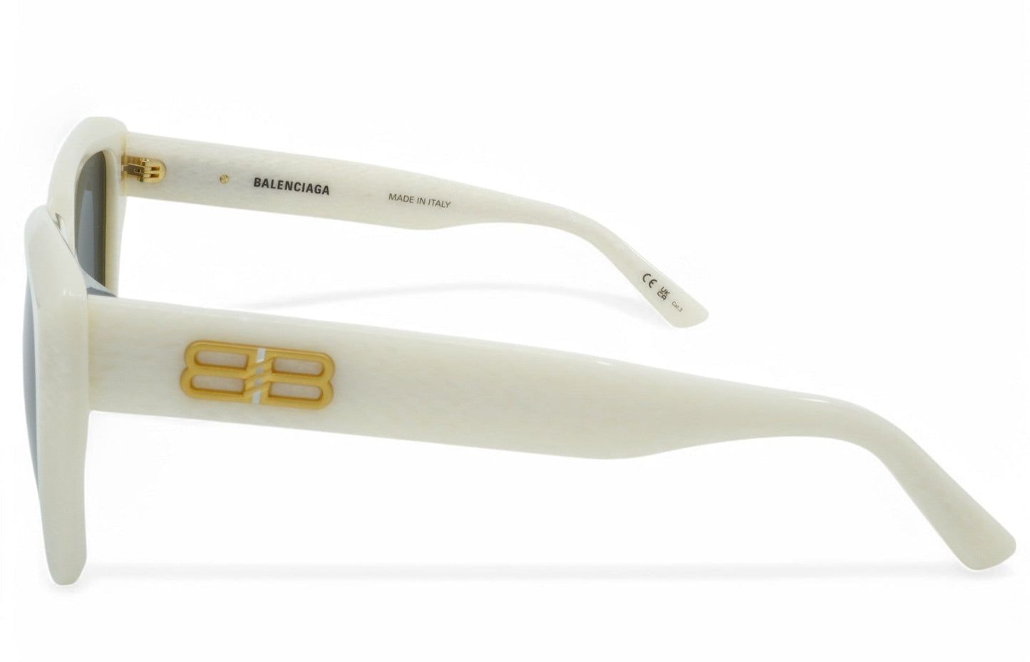 Women's Balenciaga Geometric Sunglasses - White