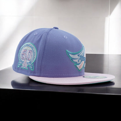 New Era Men's MLB Anaheim Angels 5950 Fitted '50Th Anniversary' Hats
