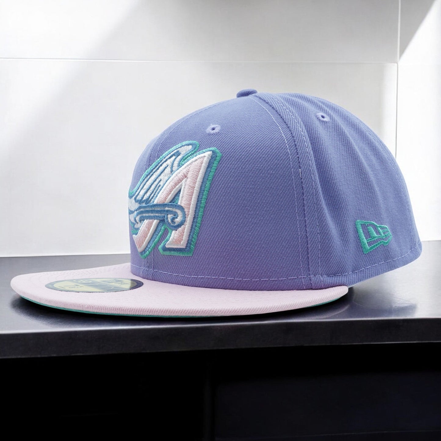 New Era Men's MLB Anaheim Angels 5950 Fitted '50Th Anniversary' Hats