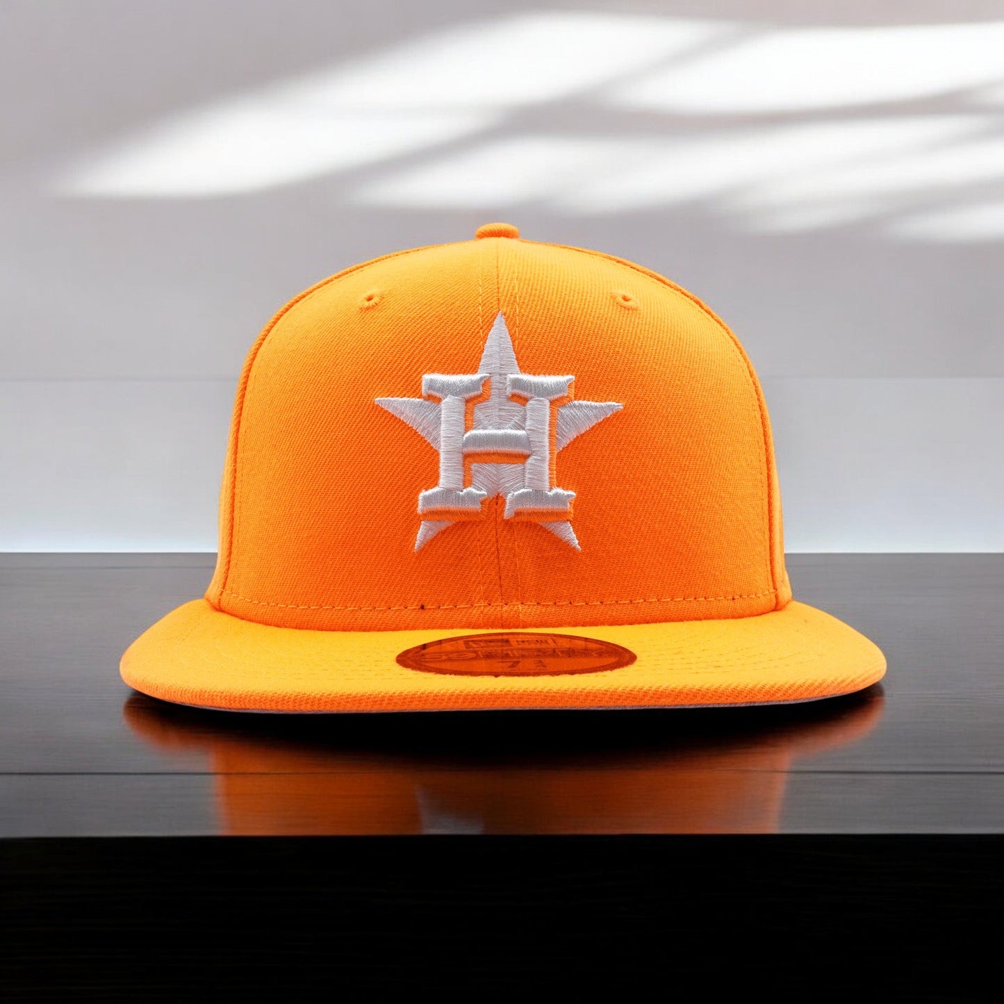 New Era Men's MLB Houston Astros 5950 Fitted-Hunter Flame Orange Gubs Hats