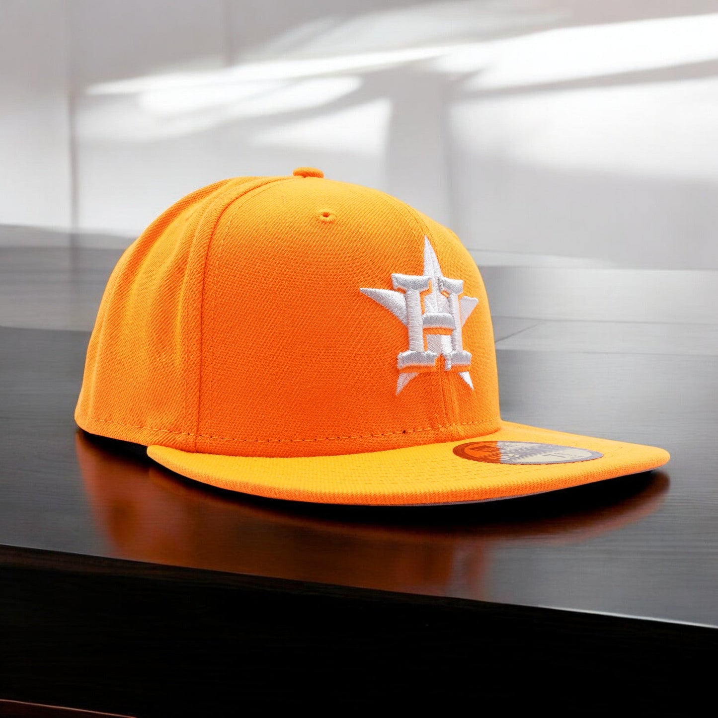 New Era Men's MLB Houston Astros 5950 Fitted-Hunter Flame Orange Gubs Hats