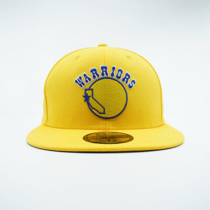 New Era Men's NBA Gs Warriors Hardwood Classics Night 5950 Fitted Hats