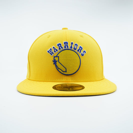 New Era Men's NBA Gs Warriors Hardwood Classics Night 5950 Fitted Hats