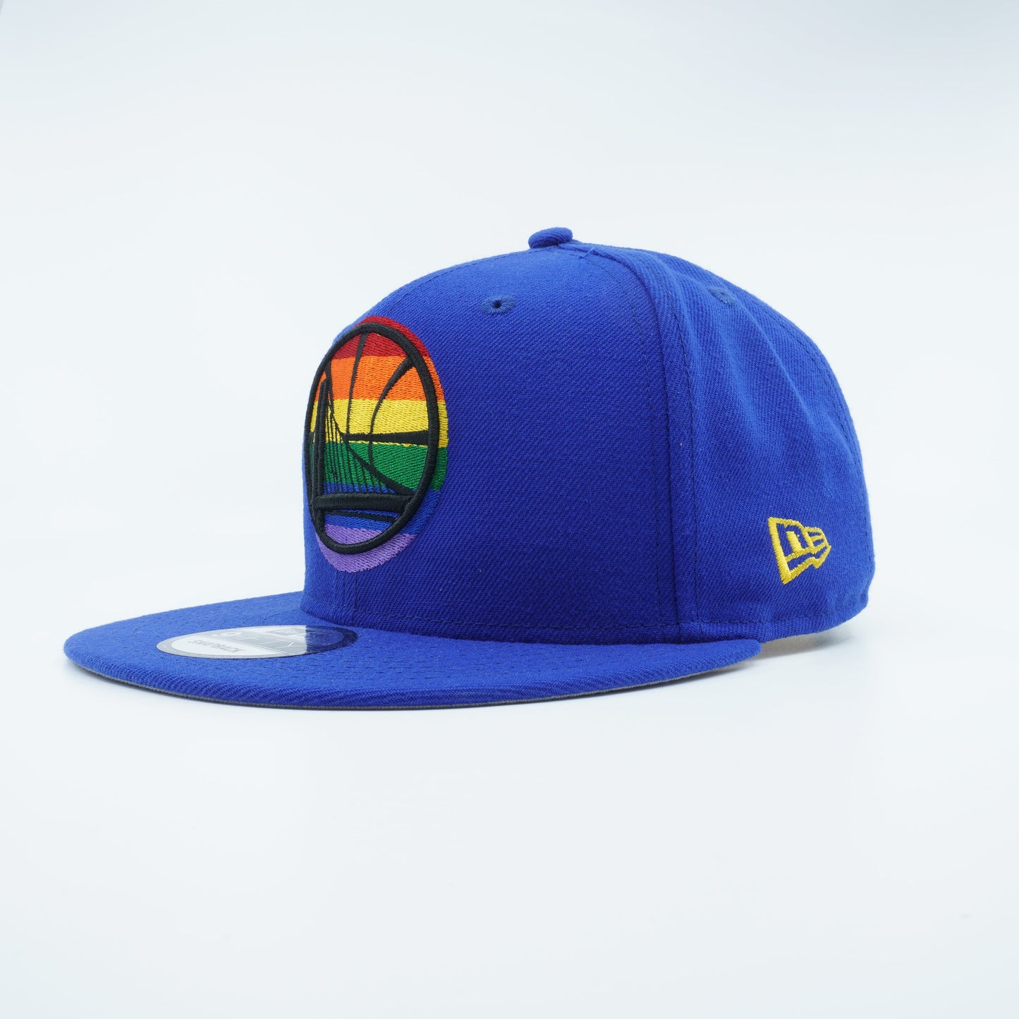 Men's New Era NBA Gs Warriors 950 Pride On-Field Snapback - Blue