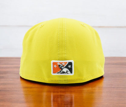 New Era Men's Milb Charlotte Knights Traffic Cones 5950 Fitted Theme Hats