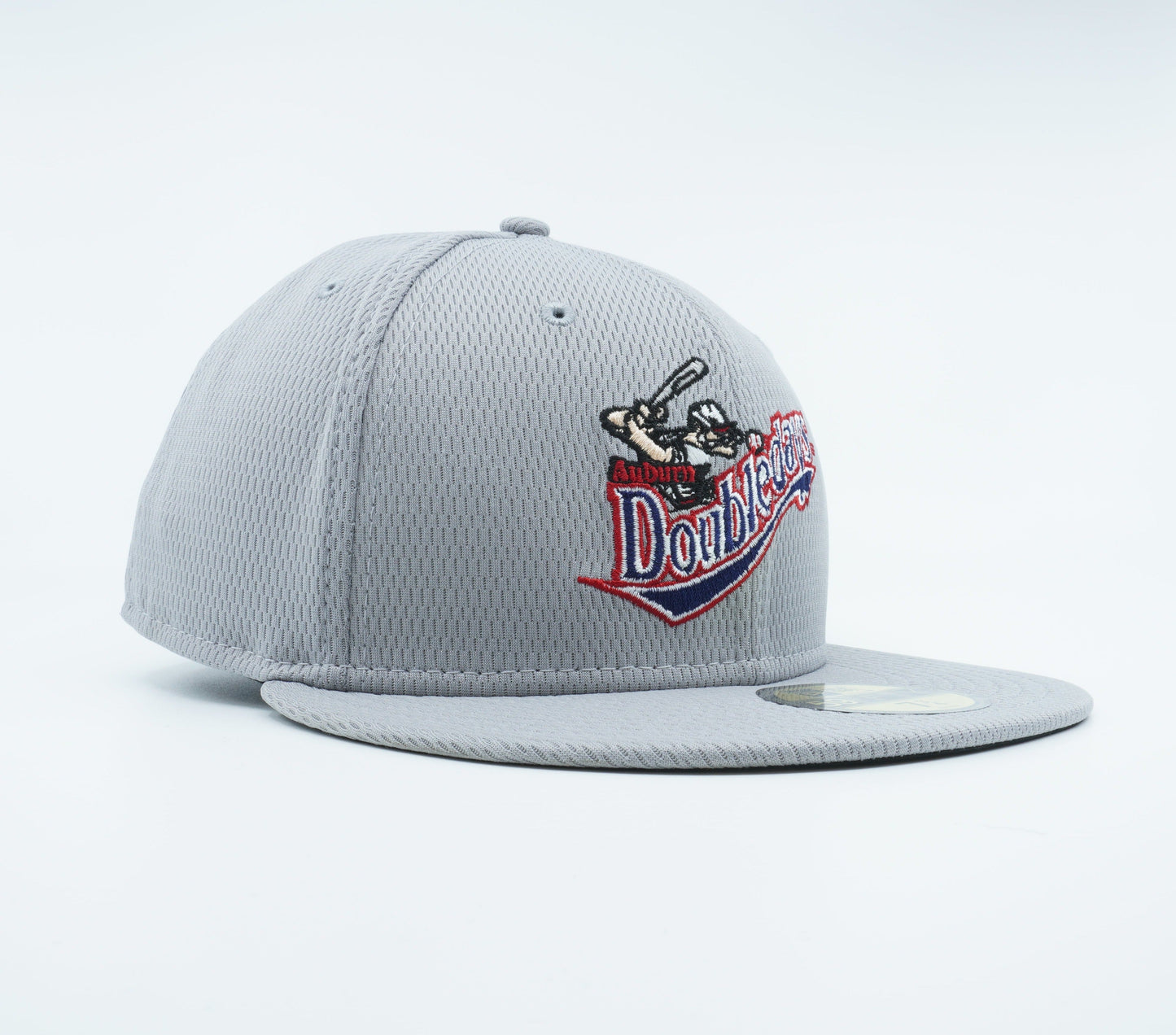 New Era Men's Milb Auburn Doubledays 5950 Fitted Batting Practice-Gray