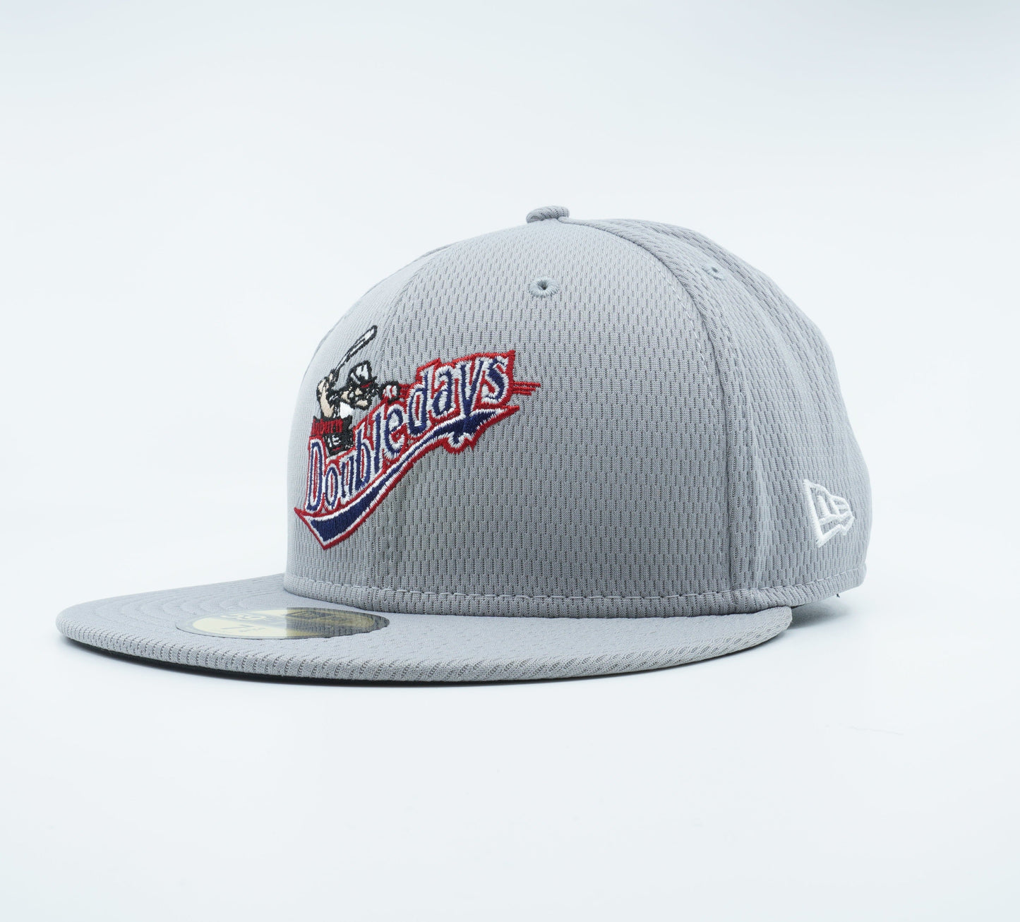 New Era Men's Milb Auburn Doubledays 5950 Fitted Batting Practice-Gray