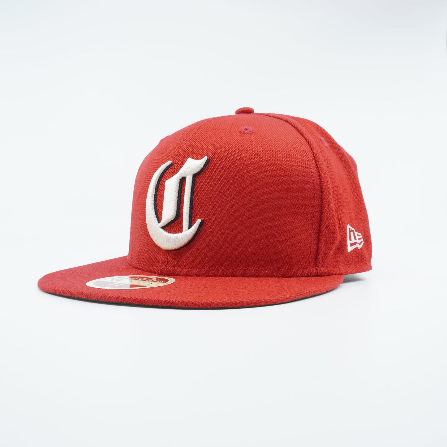 New Era Men's MLB Cincinnati Reds 5950 Fitted Heritage Gothic Logo-Red