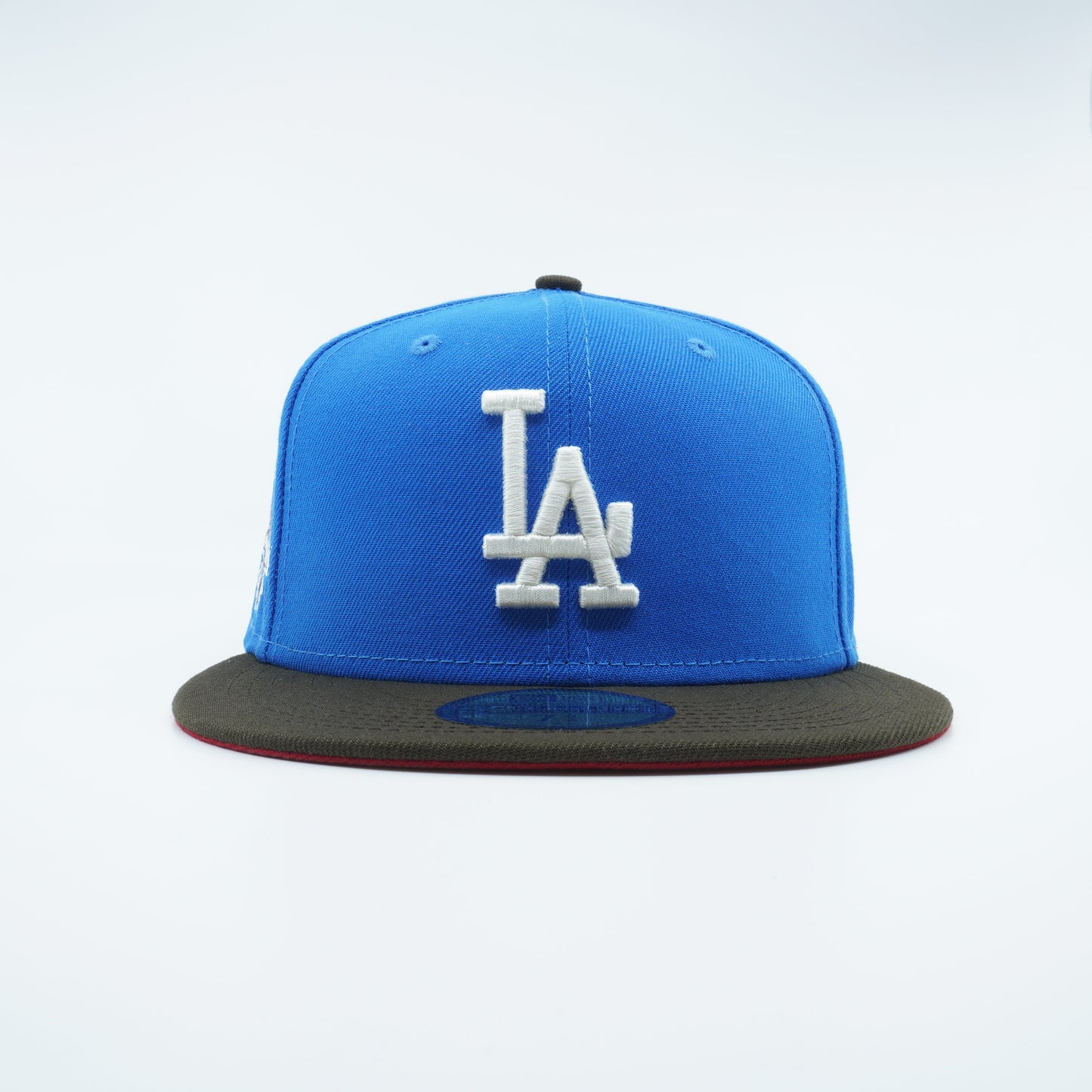 New Era Men's MLB La Dodgers 5950 Fitted '50Th Anniversary'-Blue/Brown Hats