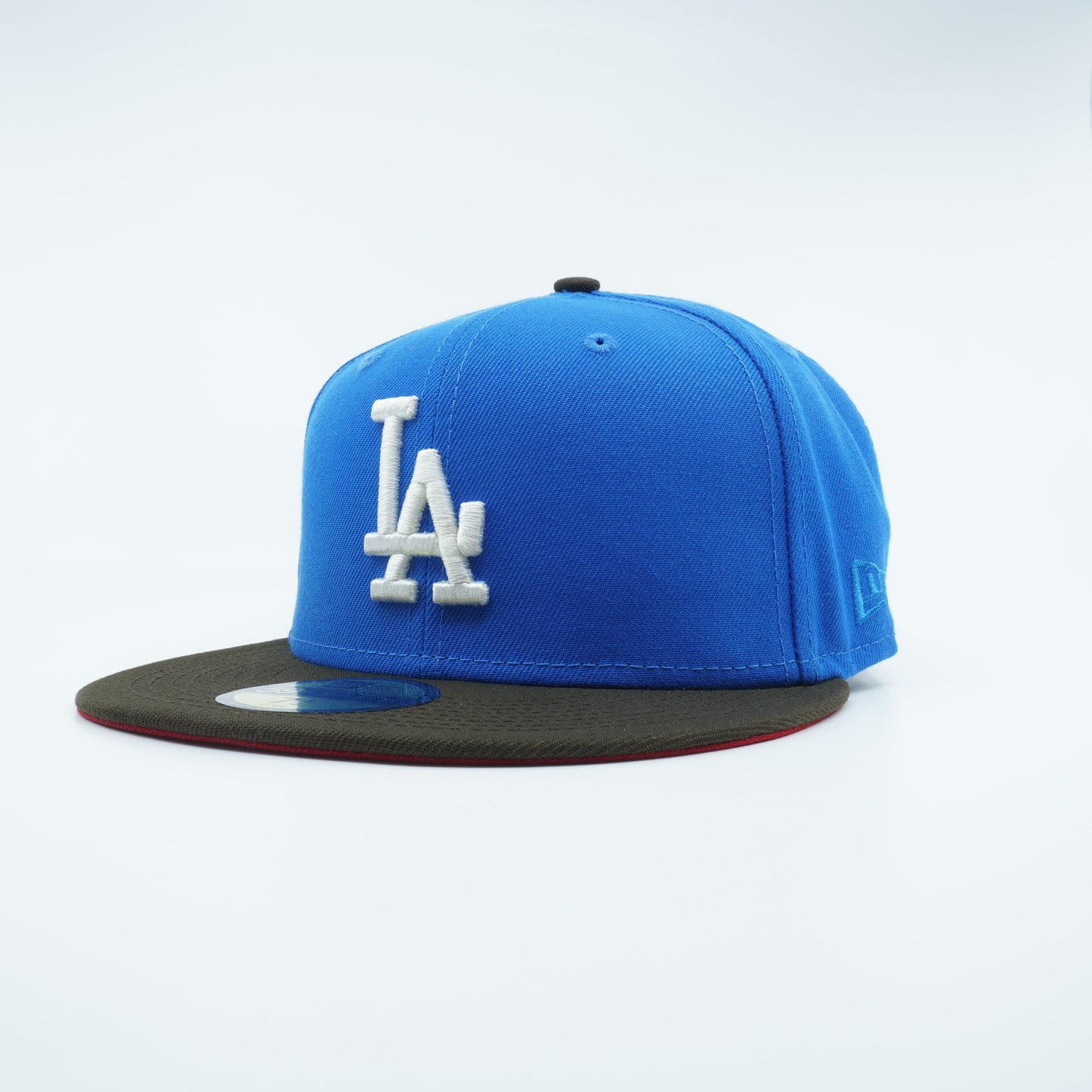 New Era Men's MLB La Dodgers 5950 Fitted '50Th Anniversary'-Blue/Brown Hats