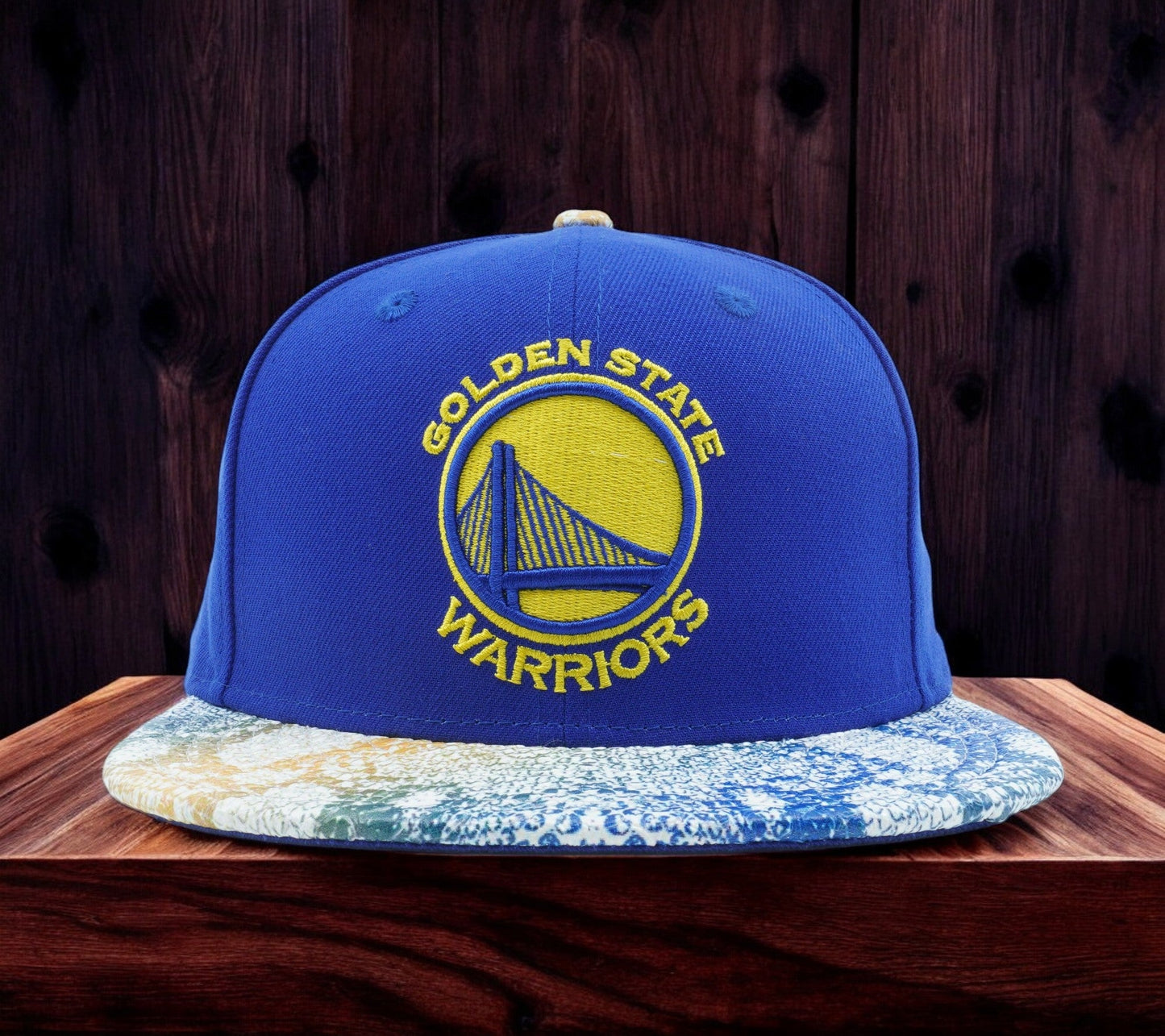 Men's New Era NBA Gs Warriors 950 Snapback Visor Craze - Blue