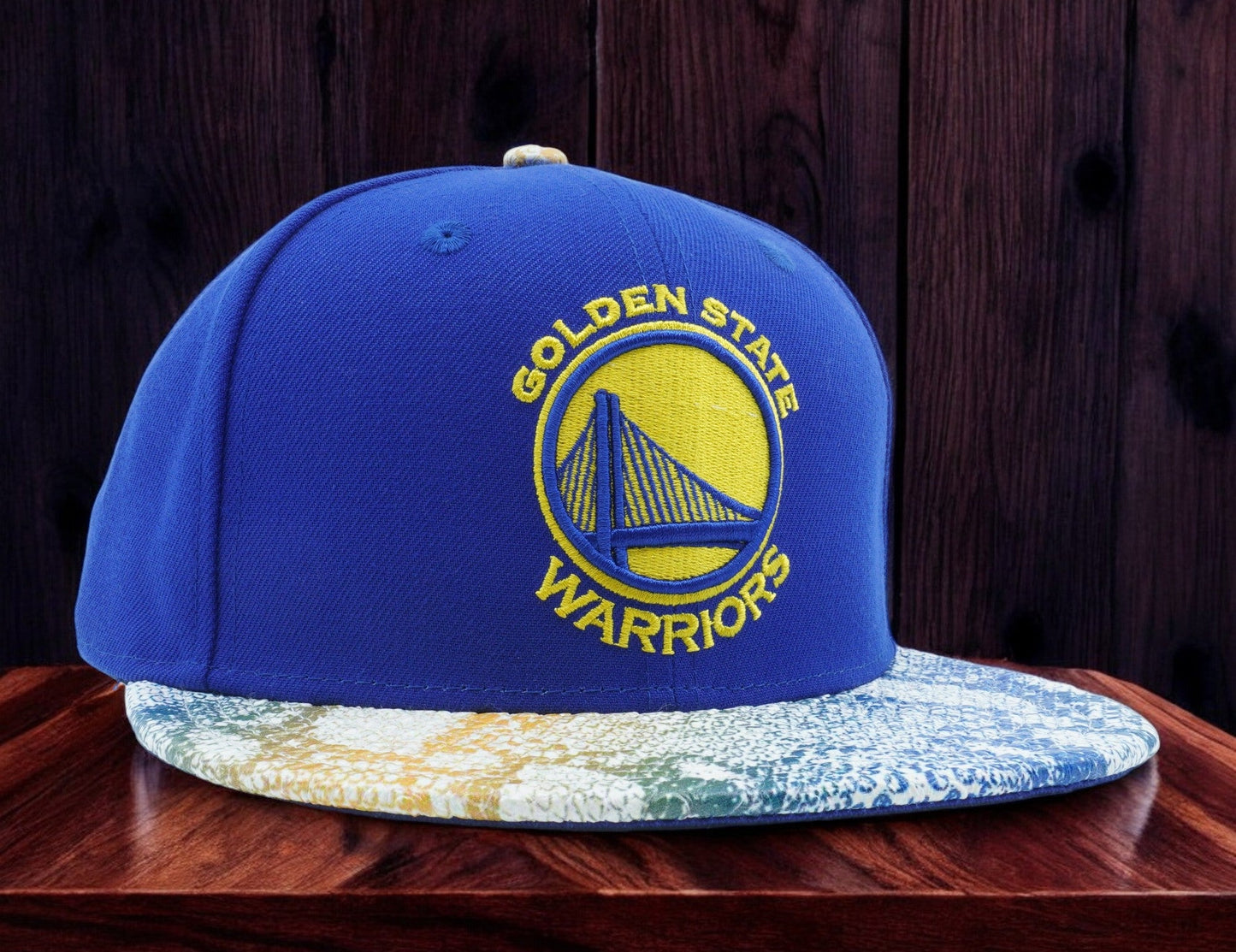 Men's New Era NBA Gs Warriors 950 Snapback Visor Craze - Blue