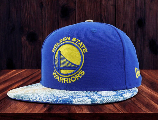 Men's New Era NBA Gs Warriors 950 Snapback Visor Craze - Blue