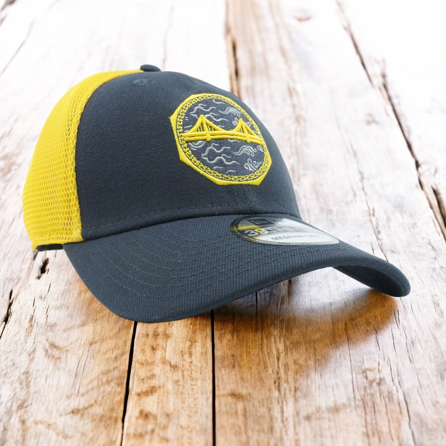New Era Men's NBA Gs Warriors 3930 Stretch Fit 'City Series 2018'