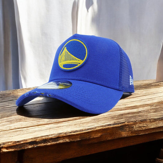 Men's New Era NBA Gs Warriors 940 Snapback Trucker Torn - Blue