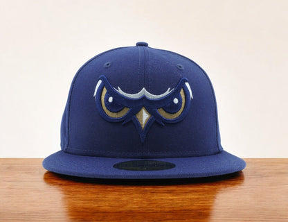 New Era Men's Milb Noco Owlz 5950 Fitted Eyes Navy