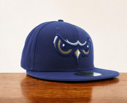 New Era Men's Milb Noco Owlz 5950 Fitted Eyes Navy