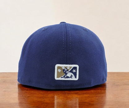 New Era Men's Milb Noco Owlz 5950 Fitted Eyes Navy