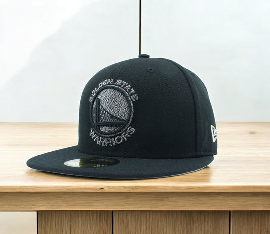 Men's New Era NBA Gs Warriors Team Twisted 5950 Fitted - Black