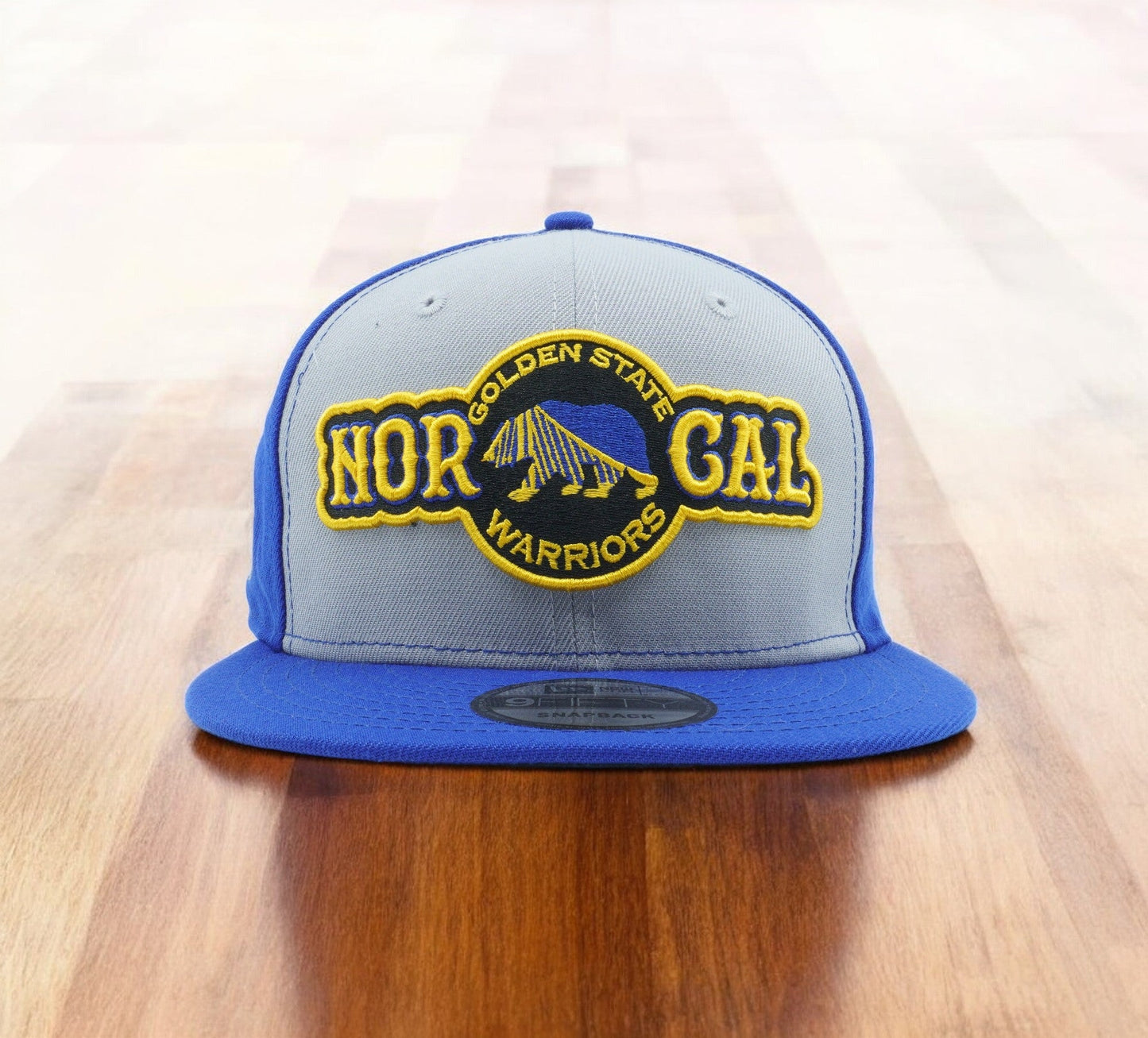 Men's New Era NBA Gs Warriors Norcal 950 Snapback - Blue/Gray