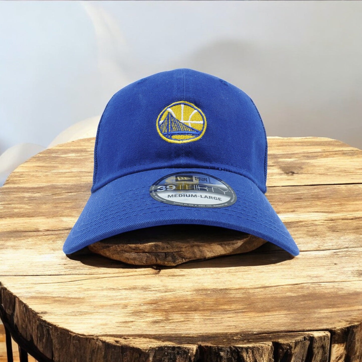 New Era Men's NBA Gs Warriors 3950 Team Precision Fitted Blue