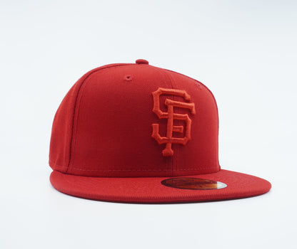 New Era Men's MLB Sf Giants 5950 Fitted 'Red' Hats