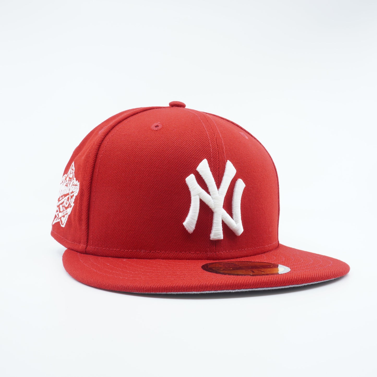 New Era Men's MLB Ny Yankees 5950 Fitted 'Side Pacth World Series'-Red