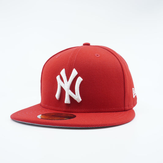 New Era Men's MLB Ny Yankees 5950 Fitted 'Side Pacth World Series'-Red