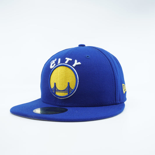 Men's New Era NBA Gs Warriors The City Team Superb 5950 Fitted - Blue