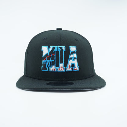 New Era Men's MLB Miami Marlins 950 Snapback Black