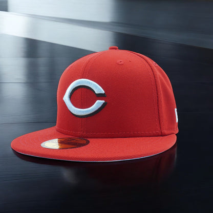 New Era Men's MLB Cincinnati Reds 5950 Cloud Under Fitted Hats