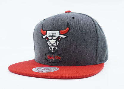 Mitchell & Ness Men's NBA Chicago Bulls 2 Tone Dark Heather Snapback