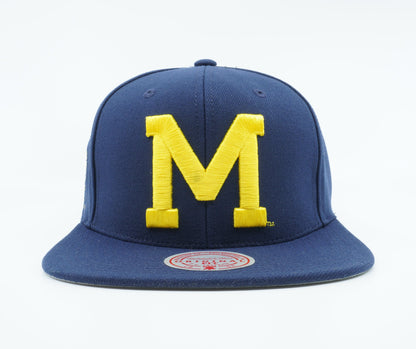 Mitchell & Ness Men's Ncaa Michigan Wolverines Core Side Snapback