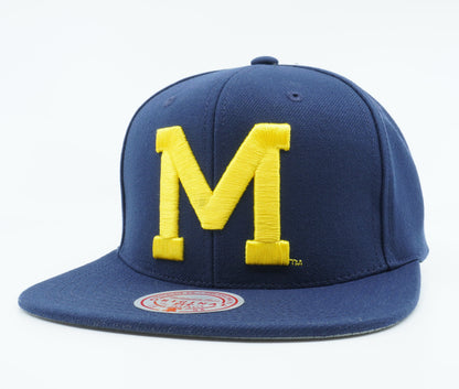 Mitchell & Ness Men's Ncaa Michigan Wolverines Core Side Snapback