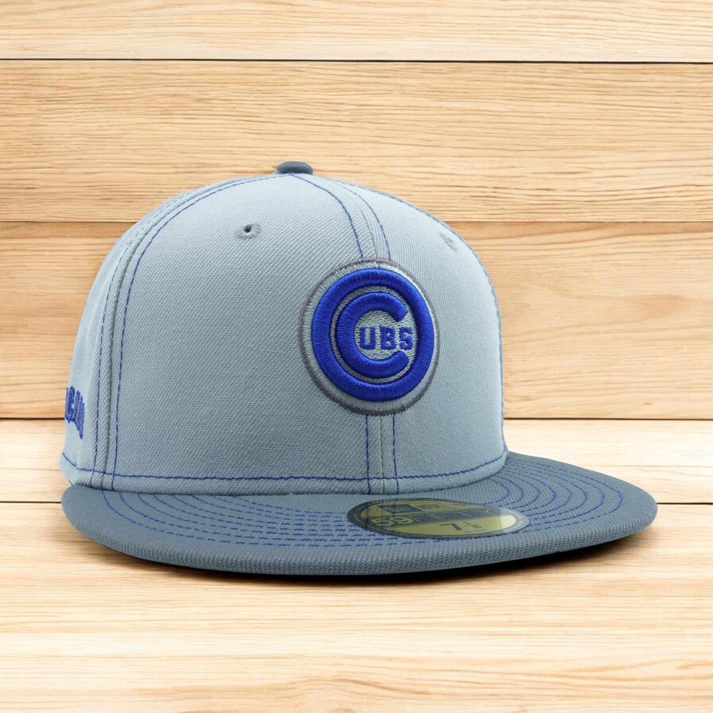 New Era Men's MLB Chicago Cubs 5950 Gray Pop Fitted Gray