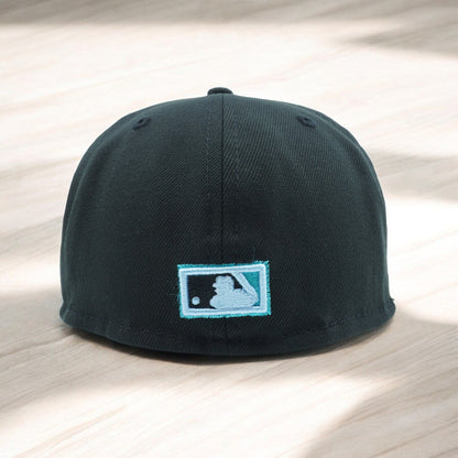 New Era Men's MLB Miami Marlins 5950 Cloud Under Fitted Black