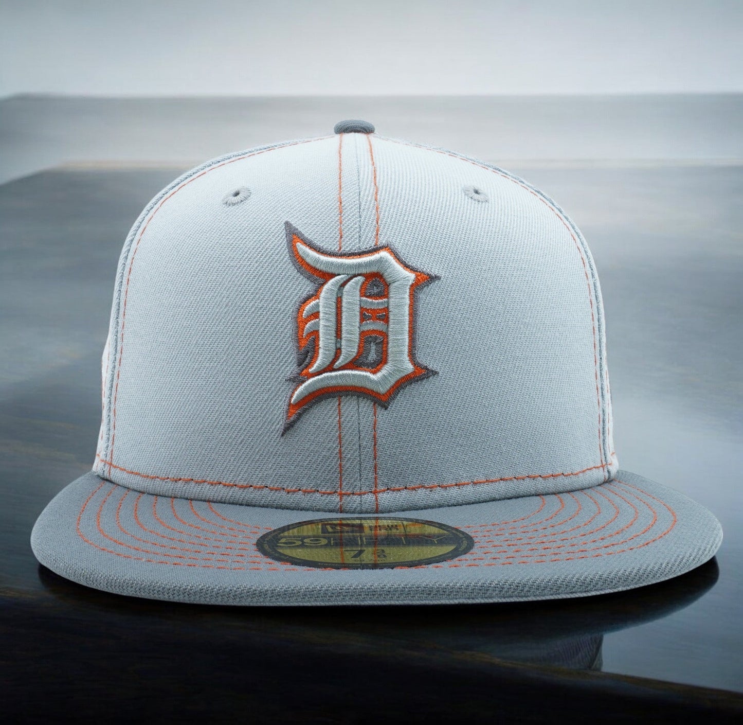 New Era Men's MLB Detroit Tigers 5950 Gray Pop Fitted Gray/Orange