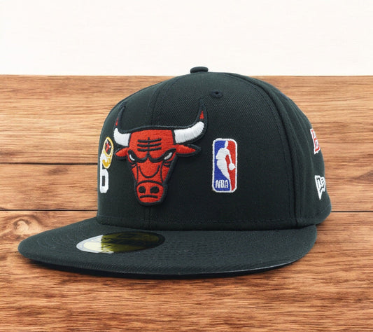New Era Men's NBA Chicago Bulls 5950 Qt Fitted Black