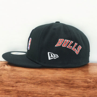 New Era Men's NBA Chicago Bulls 5950 Qt Fitted Black