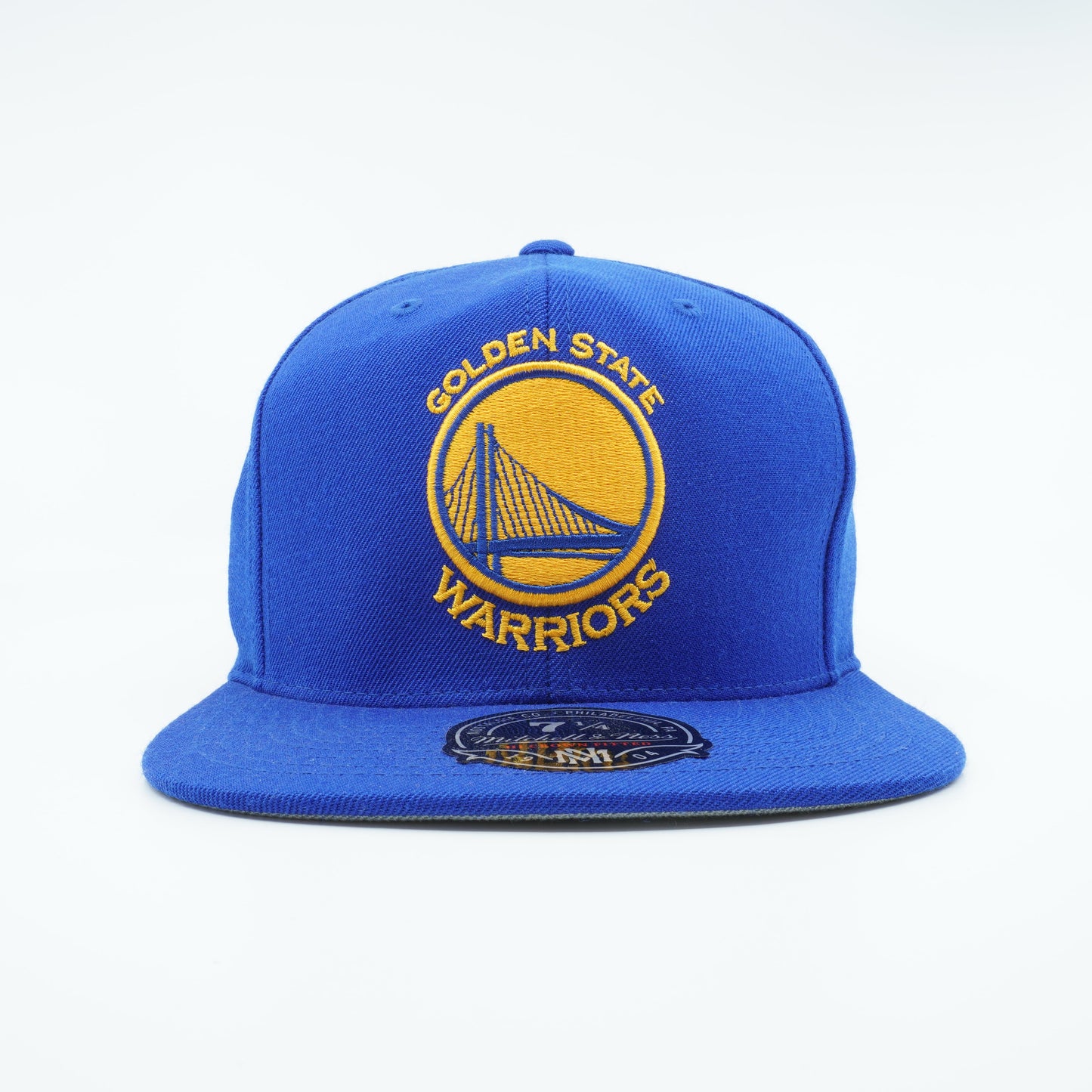 Mitchell & Ness Men's NBA Golden State Warriors Team Solid Hwc Fitted Fitted Caps